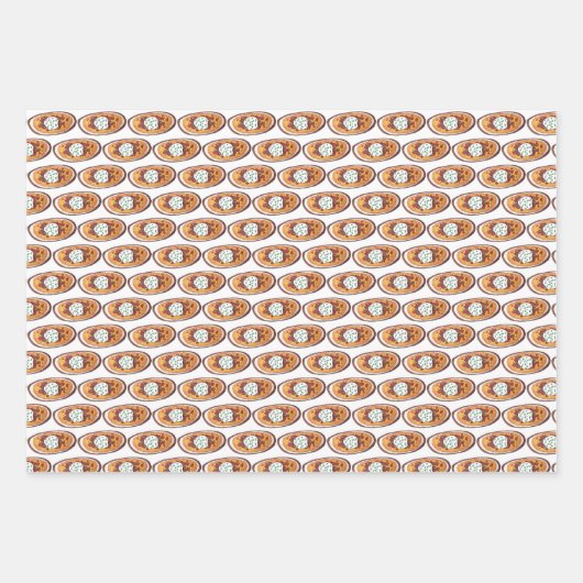 Idaho ID Baked Potato Skins Potato Spuds Geschenkpapier Set (Vorderseite 2)