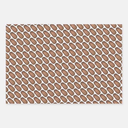 Idaho ID Baked Potato Skins Potato Spuds Geschenkpapier Set (Vorderseite)