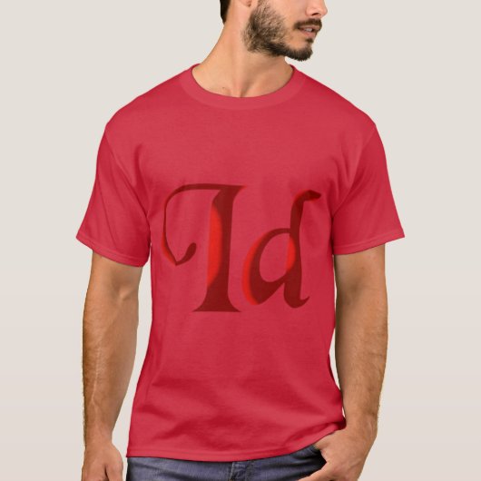 Idaho-ID-Initialen-Monogramm-Text T-Shirt (Vorderseite)