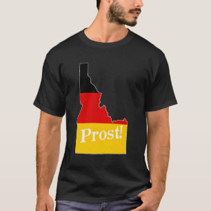 Idaho Id Squad Drink Prost Bierdeutsch Flagge Okt T-Shirt