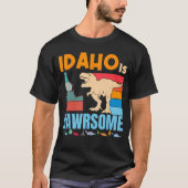 Idaho Is Awesome Dinosaur I Love Idaho Gift Boys G T-Shirt (Vorderseite)