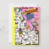 Idaho Karte Ankündigung (Vorderseite)