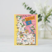 Idaho Karte Ankündigung Postkarte (Stehend Vorderseite)