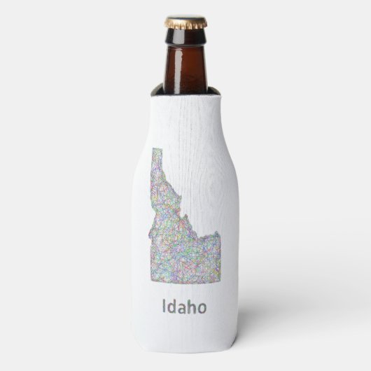 Idaho-Karte Flaschenkühler (Flaschenvorderseite)