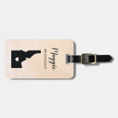 Idaho Karte Gepäcktag, Begrüßung der Hochzeitsfeie Gepäckanhänger (Vorderseite horizontal)