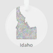 Idaho-Karte Ornament (Rückseite)