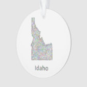 Idaho-Karte Ornament (Vorderseite)