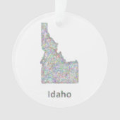Idaho-Karte Ornament (Vorderseite)