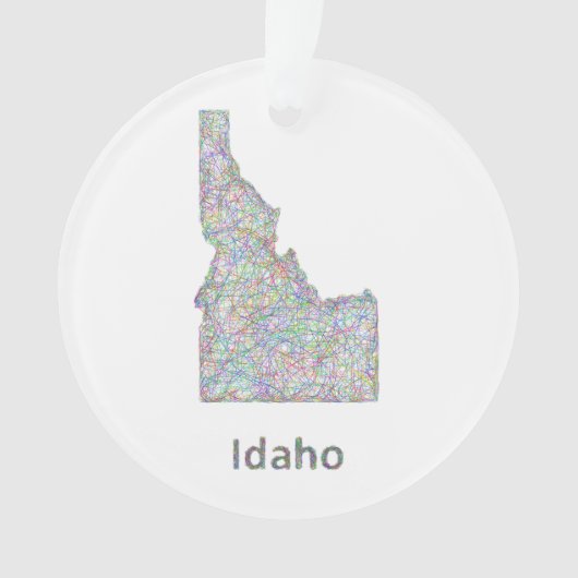 Idaho-Karte Ornament (Vorderseite)