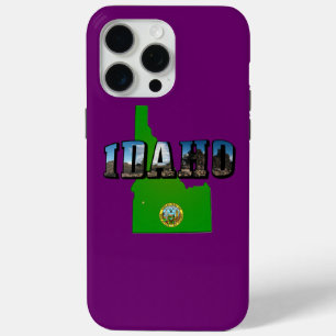 Idaho Karte, Siegel und Bildtext Case-Mate iPhone Hülle