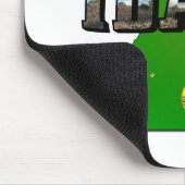 Idaho Karte, Siegel und Bildtext Mousepad (Ecke)
