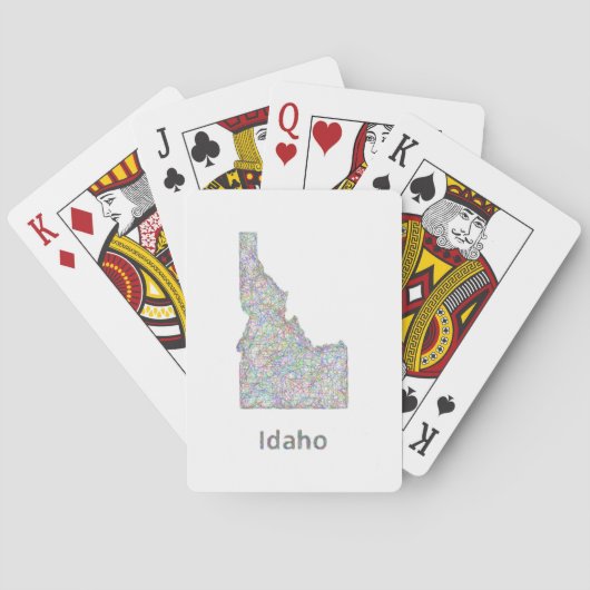 Idaho-Karte Spielkarten (Rückseite)