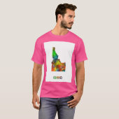 Idaho-Karte T-Shirt (Vorne ganz)