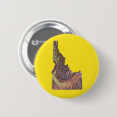 Idaho-Karten-Knopf Button (Vorne & Hinten)