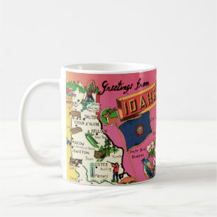Idaho-Karten-Tasse Kaffeetasse