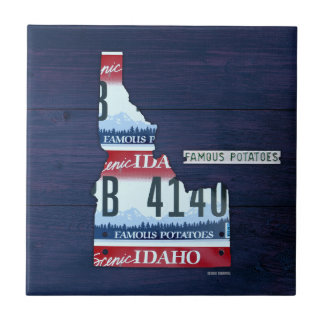 Idaho-Kennzeichen-Karte Keramikfliese