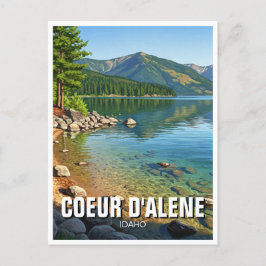 Idaho Lake Coeur d'Alene Postkarte