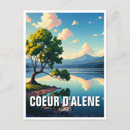 Idaho Lake Coeur d'Alene Postkarte