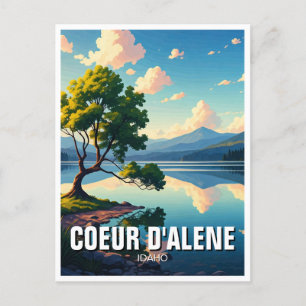 Idaho Lake Coeur d'Alene Postkarte