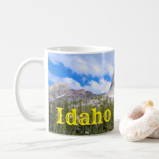 Idaho Landschaftlich Mountain Coffee Cup Tasse Ges (Mit Donut)