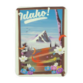 Idaho! Landschaftspopster Magnet (Vertikal)