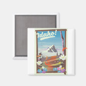 Idaho! Landschaftspopster Magnet (Vorderseite/Rückseite)