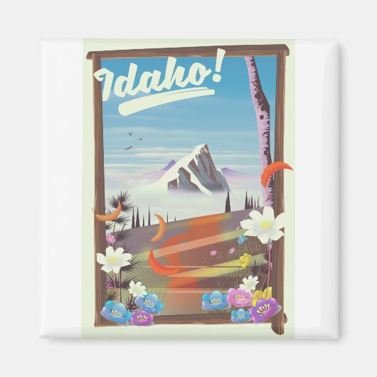 Idaho! Landschaftspopster Magnet (Vorne)