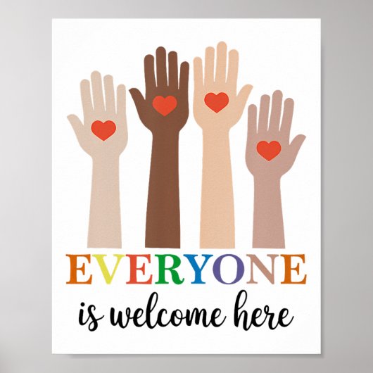 Idaho Lehrer Jeder ist hier willkommen, die erste  Poster (Vorne)