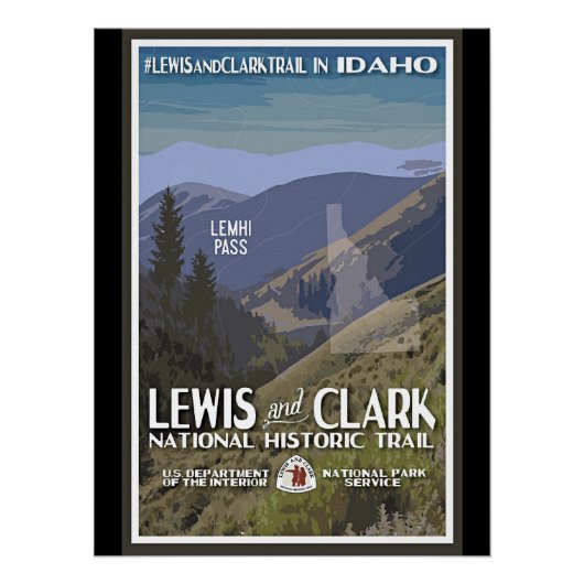 Idaho. Lewis & Clark Trail, Poster (Vorderseite)
