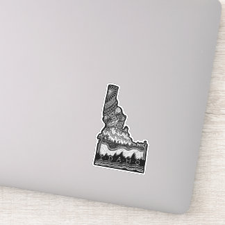 Idaho lineart aufkleber