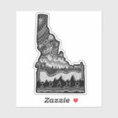 Idaho lineart aufkleber (Blatt)