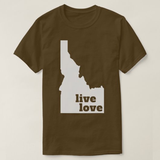 Idaho Live Liebe Idaho TShirt (Design vorne)