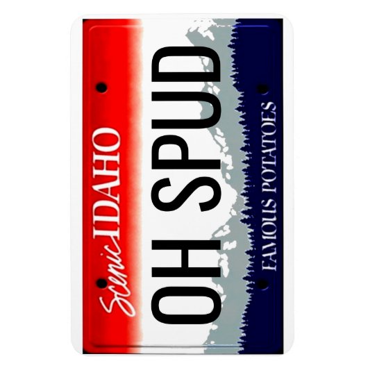 Idaho Lizenzplatte Flexible Magnet (Vertikal)