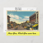 Idaho, Main Avenue, Twin Falls Postkarte (Vorne/Hinten)