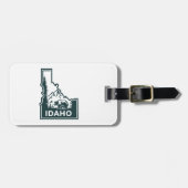Idaho Map Bear Gepäckanhänger (Vorderseite horizontal)