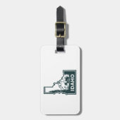 Idaho Map Bear Gepäckanhänger (Vorderseite vertikal)