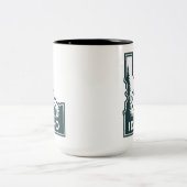 Idaho Map Bear Zweifarbige Tasse (Mittel)