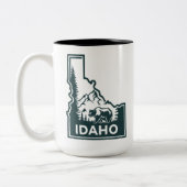 Idaho Map Bear Zweifarbige Tasse (Links)