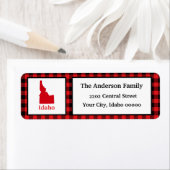 Idaho Map Buffalo Karierte Rücksendeadresse (Insitu)