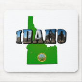 Idaho Map, Seal and Picture Text Mousepad (Vorne)