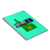 Idaho Map, Seal and Picture Text Notizblock (Rechte Seite)