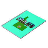 Idaho Map, Seal and Picture Text Notizblock (Linke Seite)