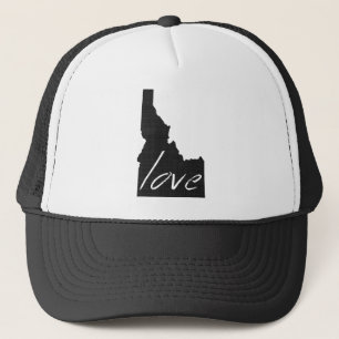 Idaho Map Shaped Chalkboard Love Idahoan Adoring Truckerkappe