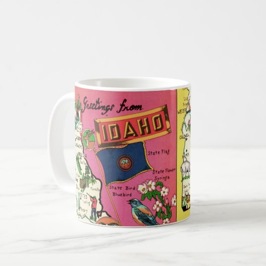 Idaho Map Tasse (Vorderseite Links)
