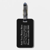 Idaho Map Zuhause Staat Liebe mit benutzerdefinier Gepäckanhänger (Rückseite vertikal)