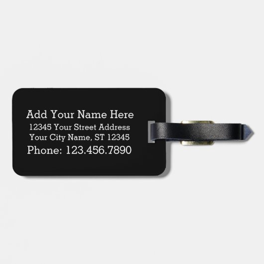 Idaho Map Zuhause Staat Liebe mit benutzerdefinier Gepäckanhänger (Rückseite horizontal)