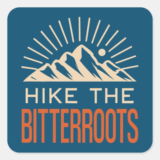 Idaho Montana Quadratischer Aufkleber (Vorderseite)