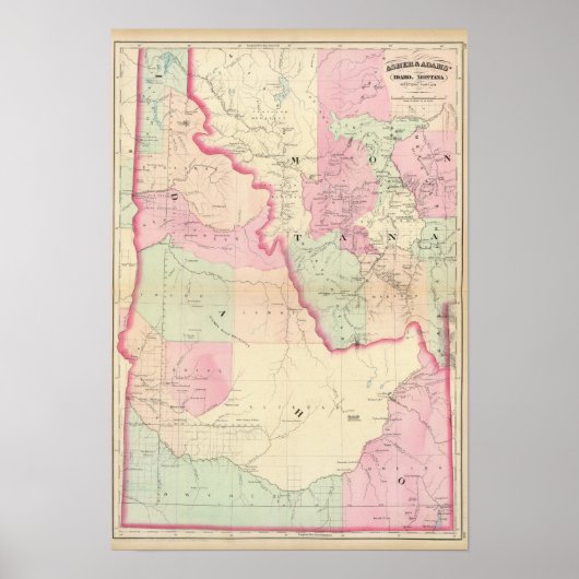 Idaho, Montana, Westen Poster (Vorne)