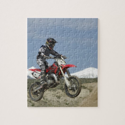 Idaho, Motocross Racing, Motorradfahren Puzzle (Vertikal)