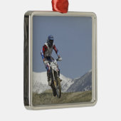 Idaho, Motocross Racing, Motorradfahren Silbernes Ornament (Rechts)